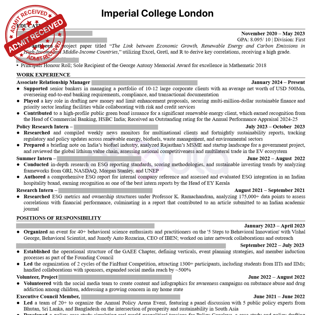 CV Writing (Academic)