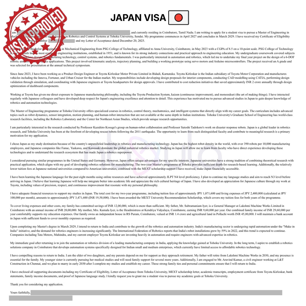 Statement of Purpose (SOP) Development & Consulting