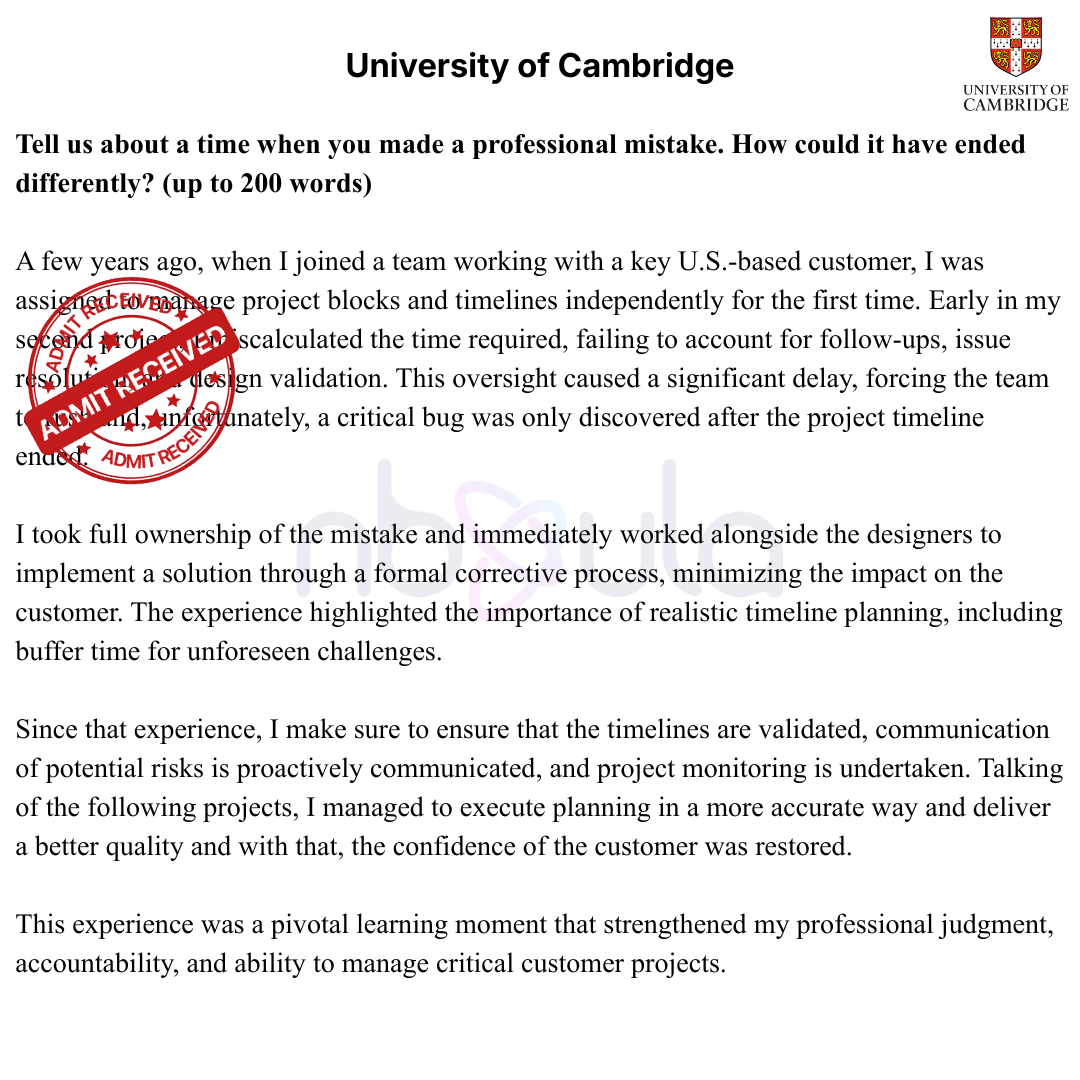 Admissions Essay Development & Consulting