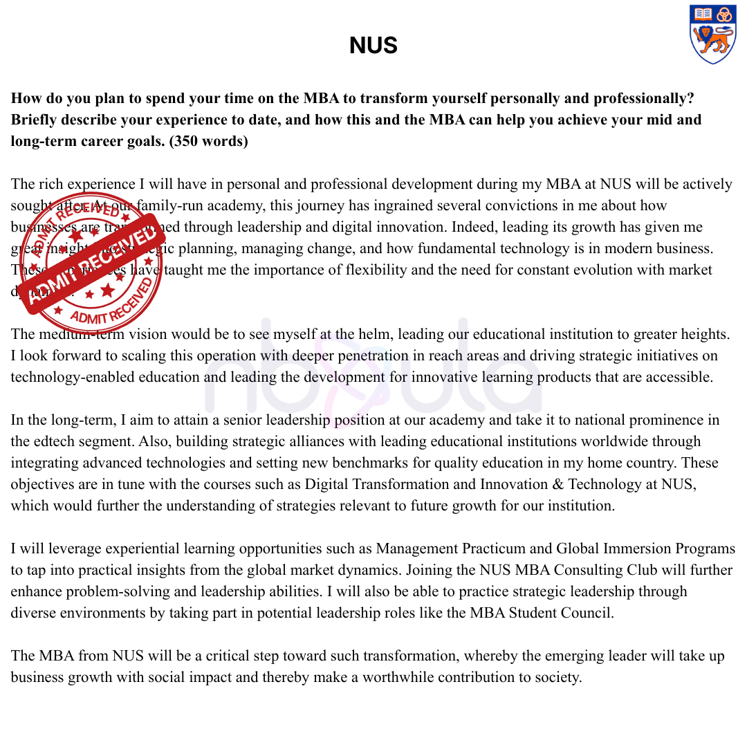 Admissions Essay Development & Consulting