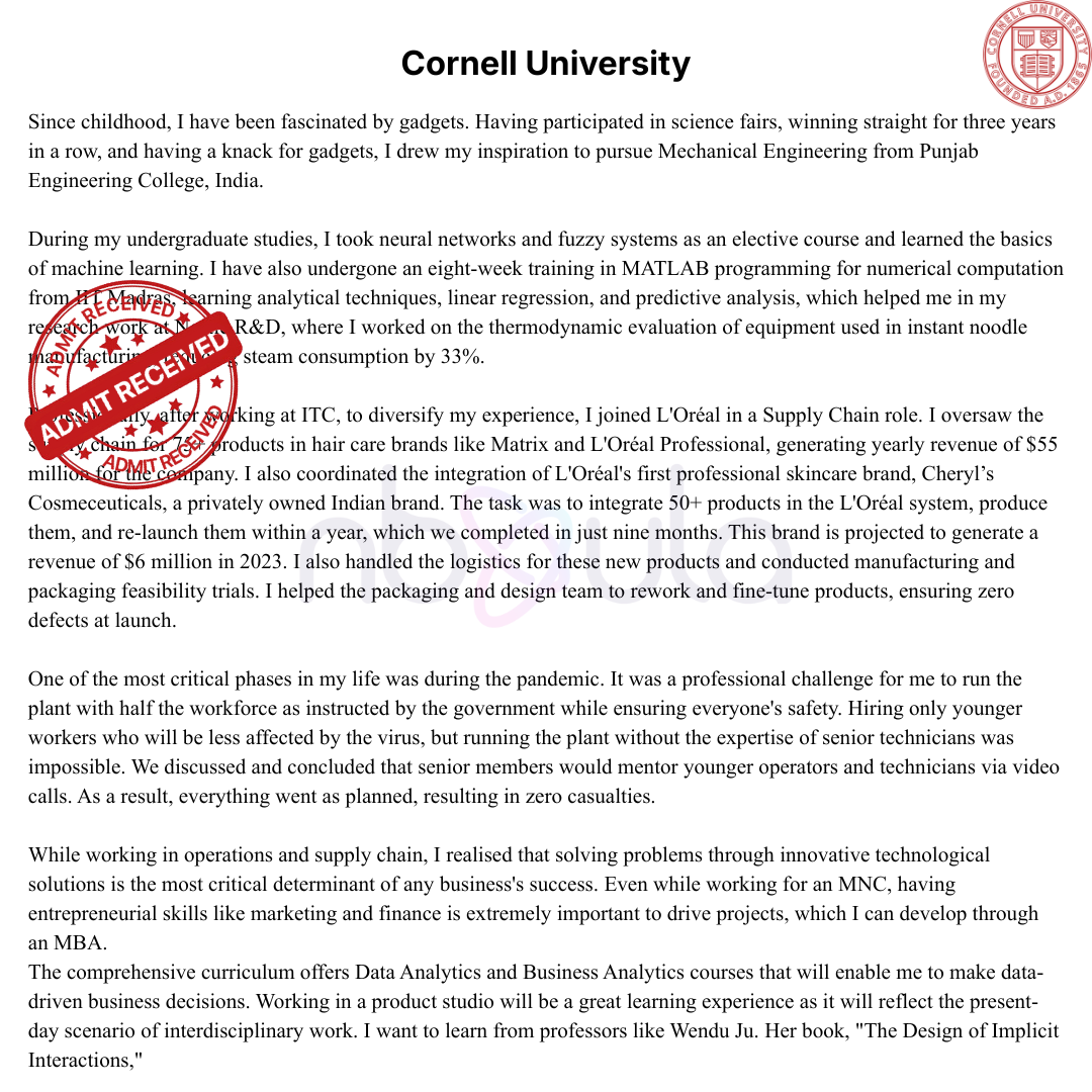 Admissions Essay Development & Consulting