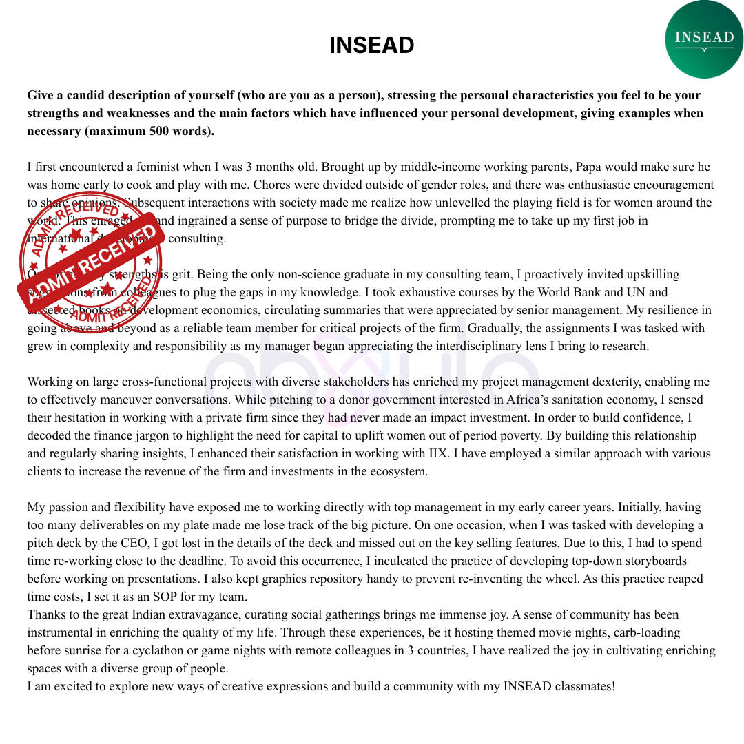 Admissions Essay Development & Consulting