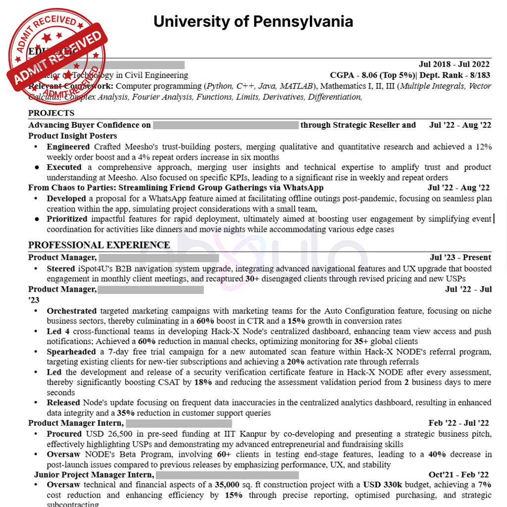 CV Writing (Academic)
