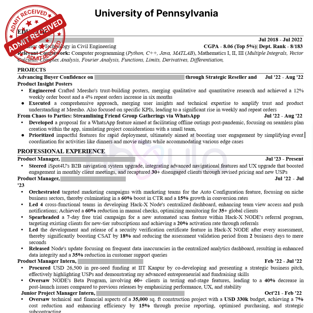 CV Writing (Academic)