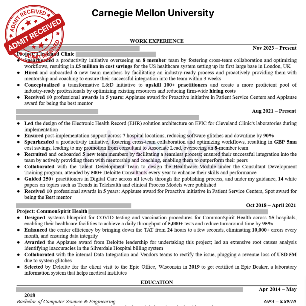 CV Writing (Academic)
