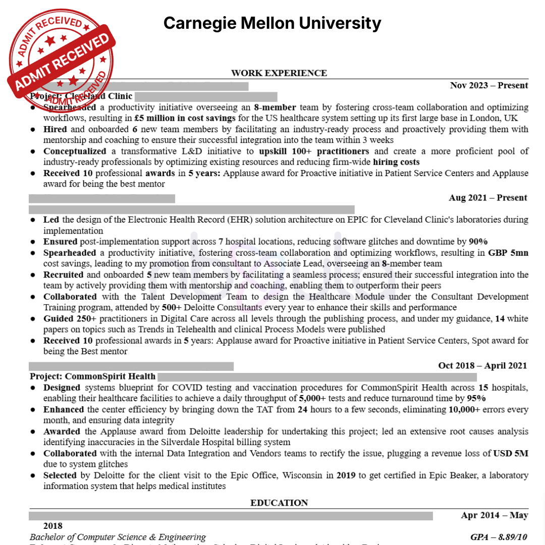 CV Writing (Academic)