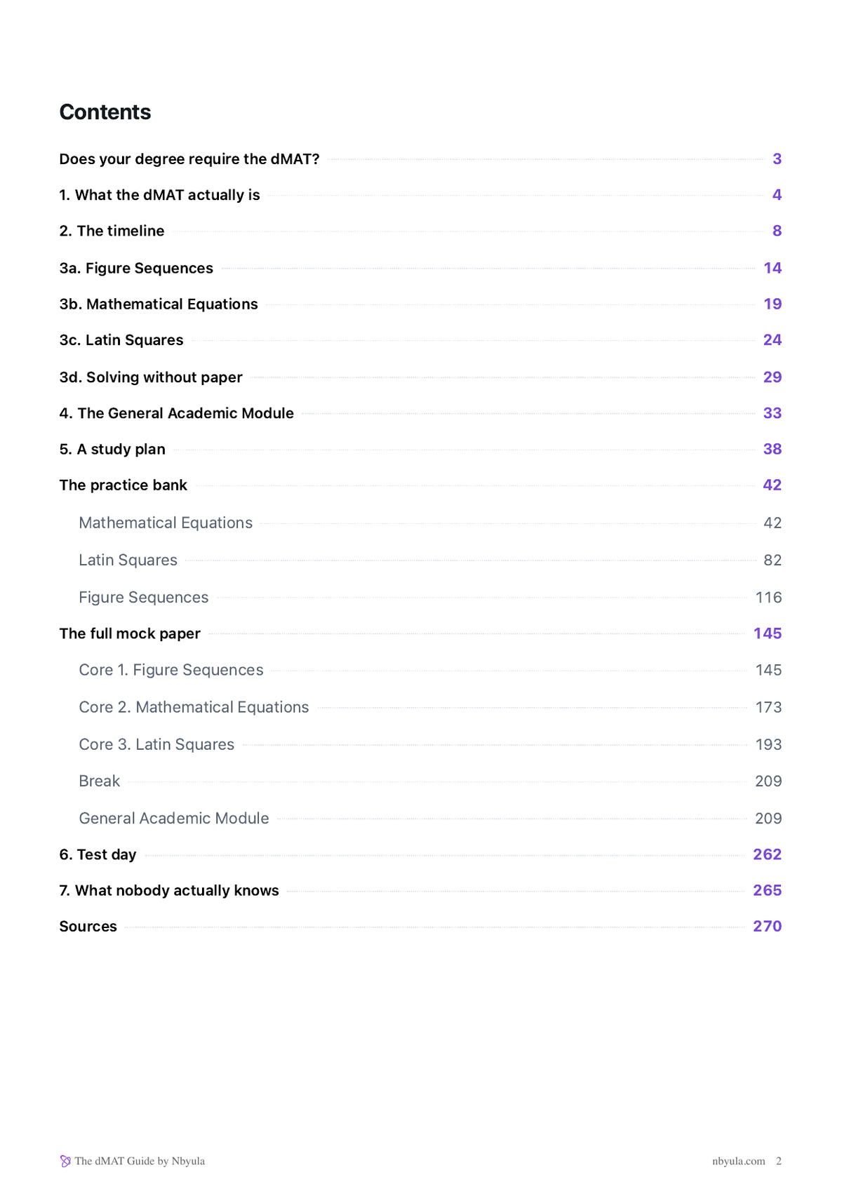 Contents: 272 pages, every chapter with its page number